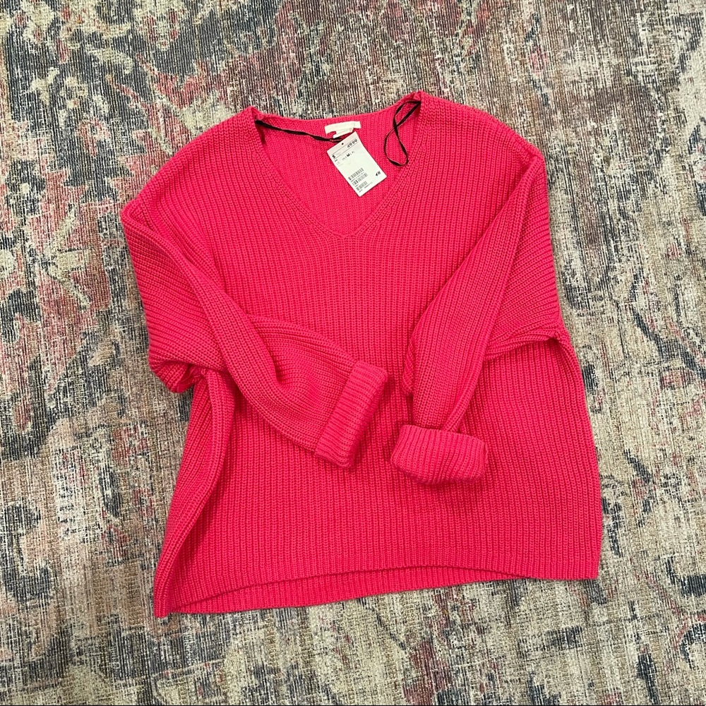 NEW pink H&M sweater